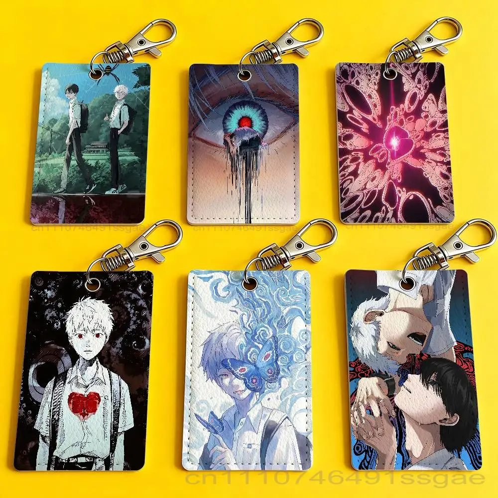 The S-Summer Comics H-Hikaru D-Died Access Card Case Leather Card Holder Keychain Key Ring Transportation Card Case Gifts