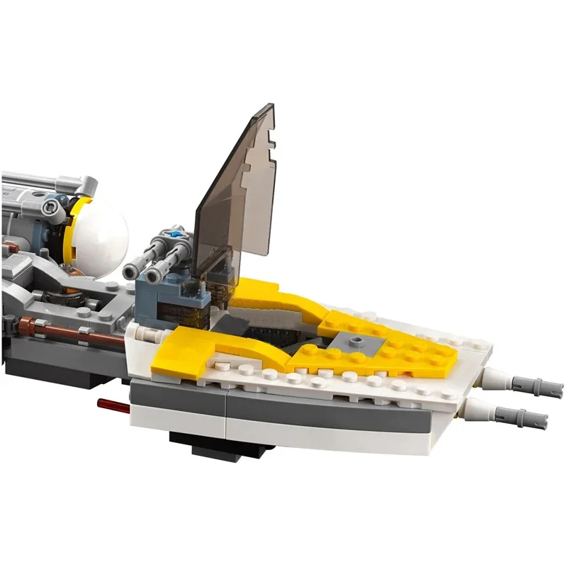 MOC-construcción del bombardero para niños, 691 piezas, batalla espacial Y Starfighter, modelo Compatible con 75172, bloques de construcción, juguete para niños, regalo de cumpleaños de Navidad