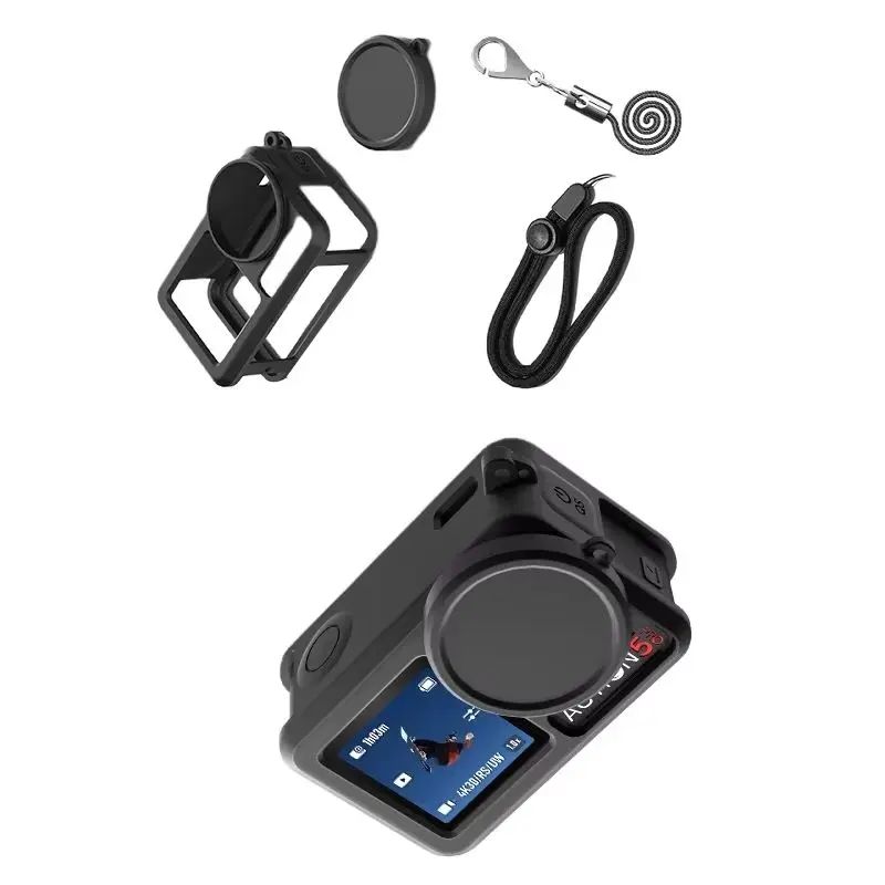 

Silicone Protective Case For DJI ACTION 5pro Sports Camera Drop Protection Simple Solid Color