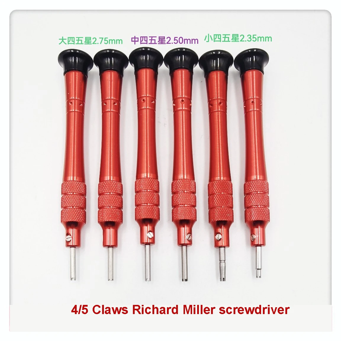 

4/5 Claws Watch Repair Screwdriver for Richard Miller Watch Disassemble Screw Repair Tool 304 Steel Accessory for Watchmaker