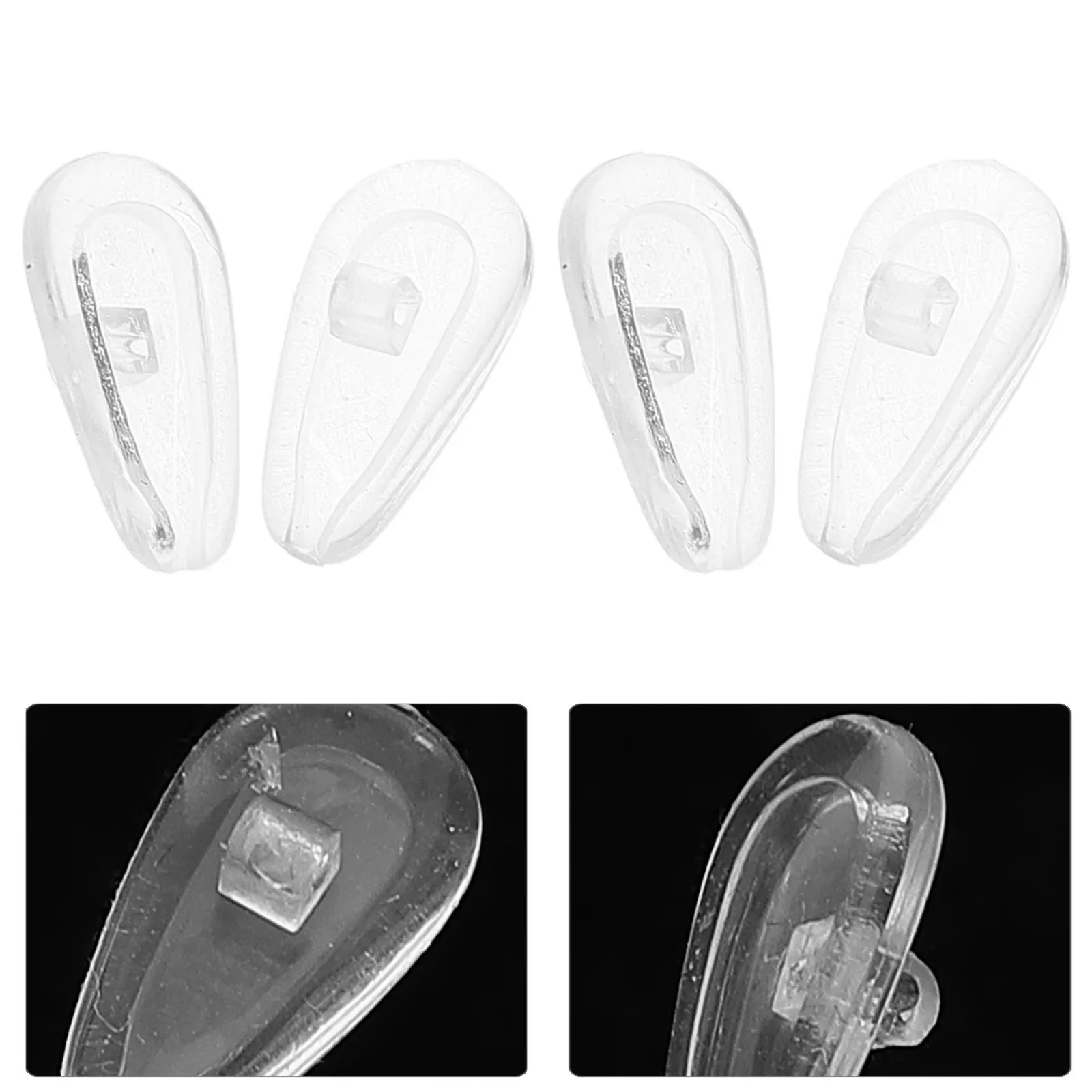 

50pcs Glasses Nose Pads Replacement Soft Silicone Anti Slip Sunglasses Eyeglasses Non Slip Nose Cushion For Eyeglass Repair