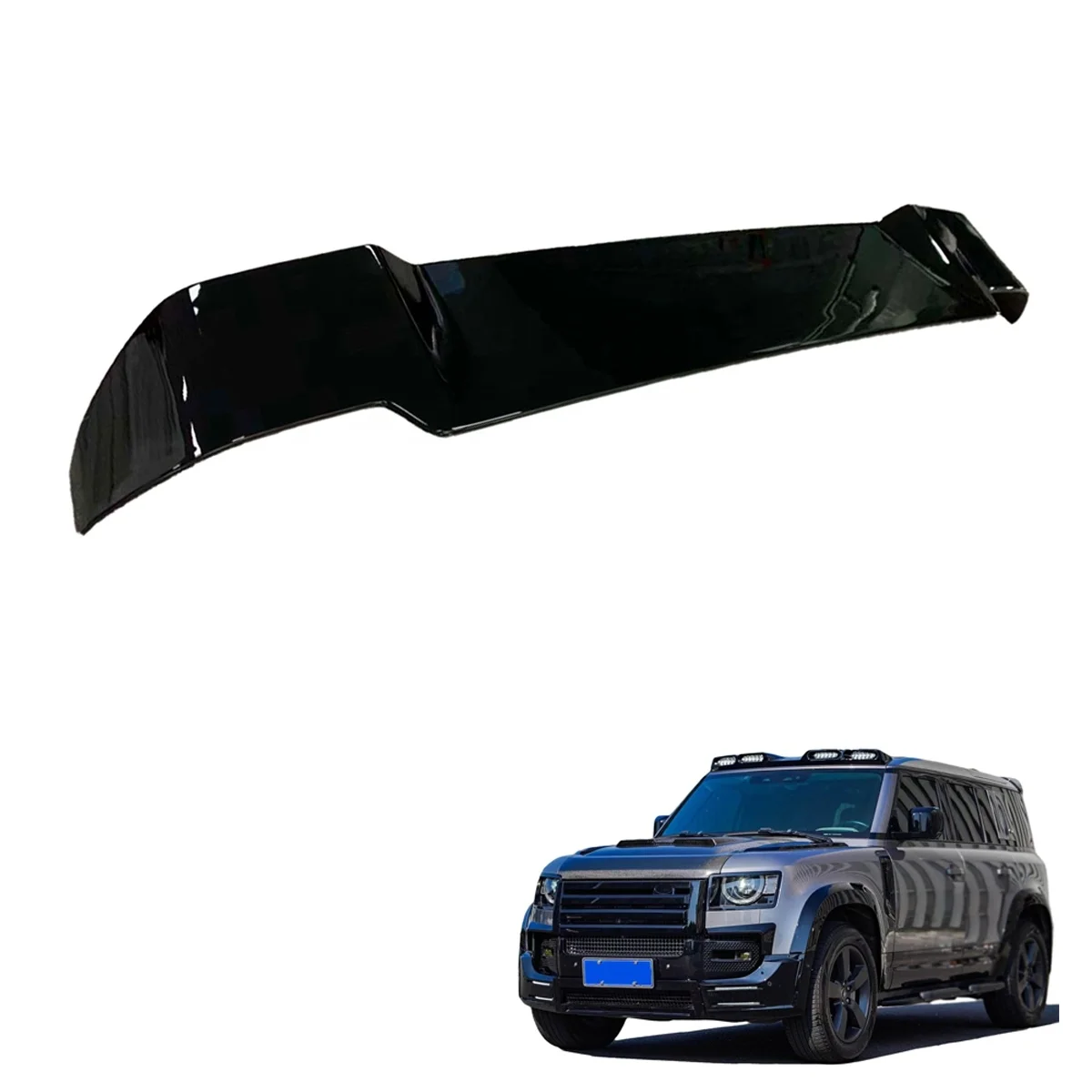

HW 4X4 Glossy Black REAR TOP SPOILER Version-B for Land Rover Defender 2020+