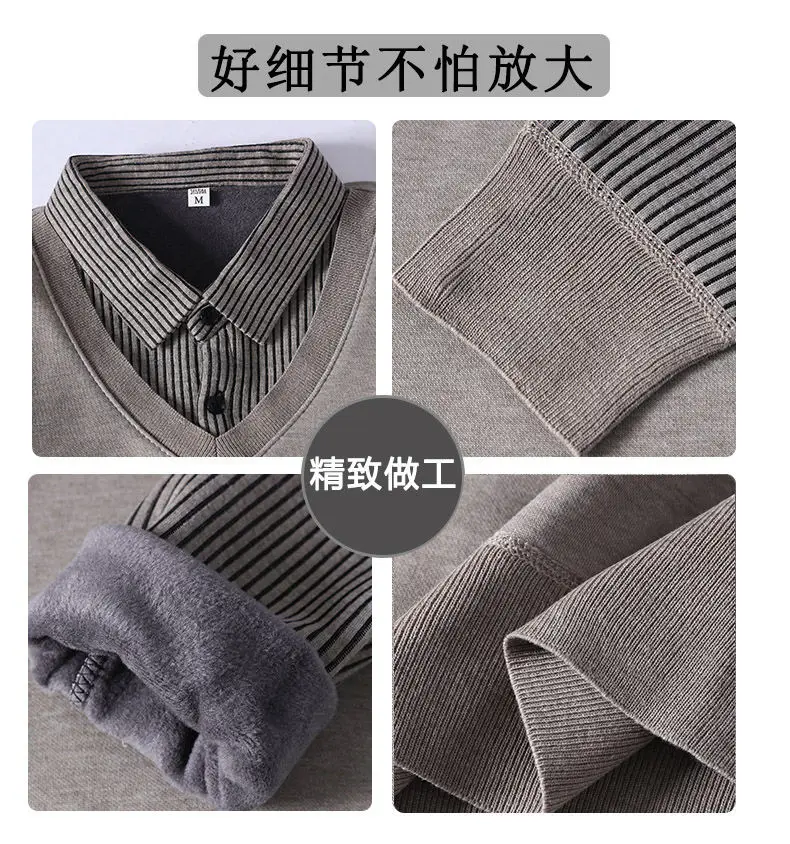 Sweater For Men Men's Clothing Streetwear Male Pullovers Spring Fashion Autumn Men's Sweat-shirt Knit Casual Hombre Warm Solid