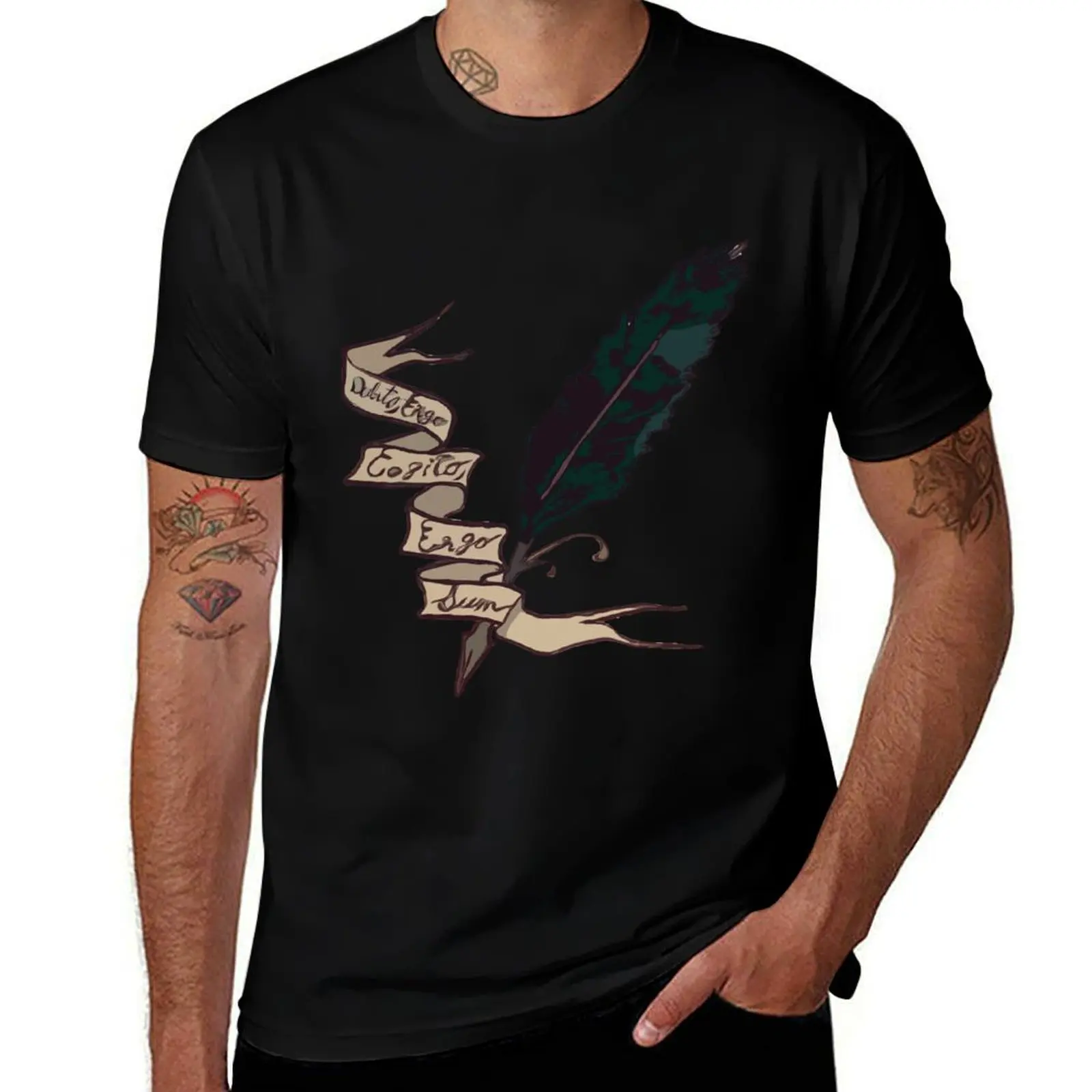 

Dubito, ergo cogito, ergo sum T-Shirt man t shirts for men casual man t shirt cotton g man t shirts for men T-Shirt