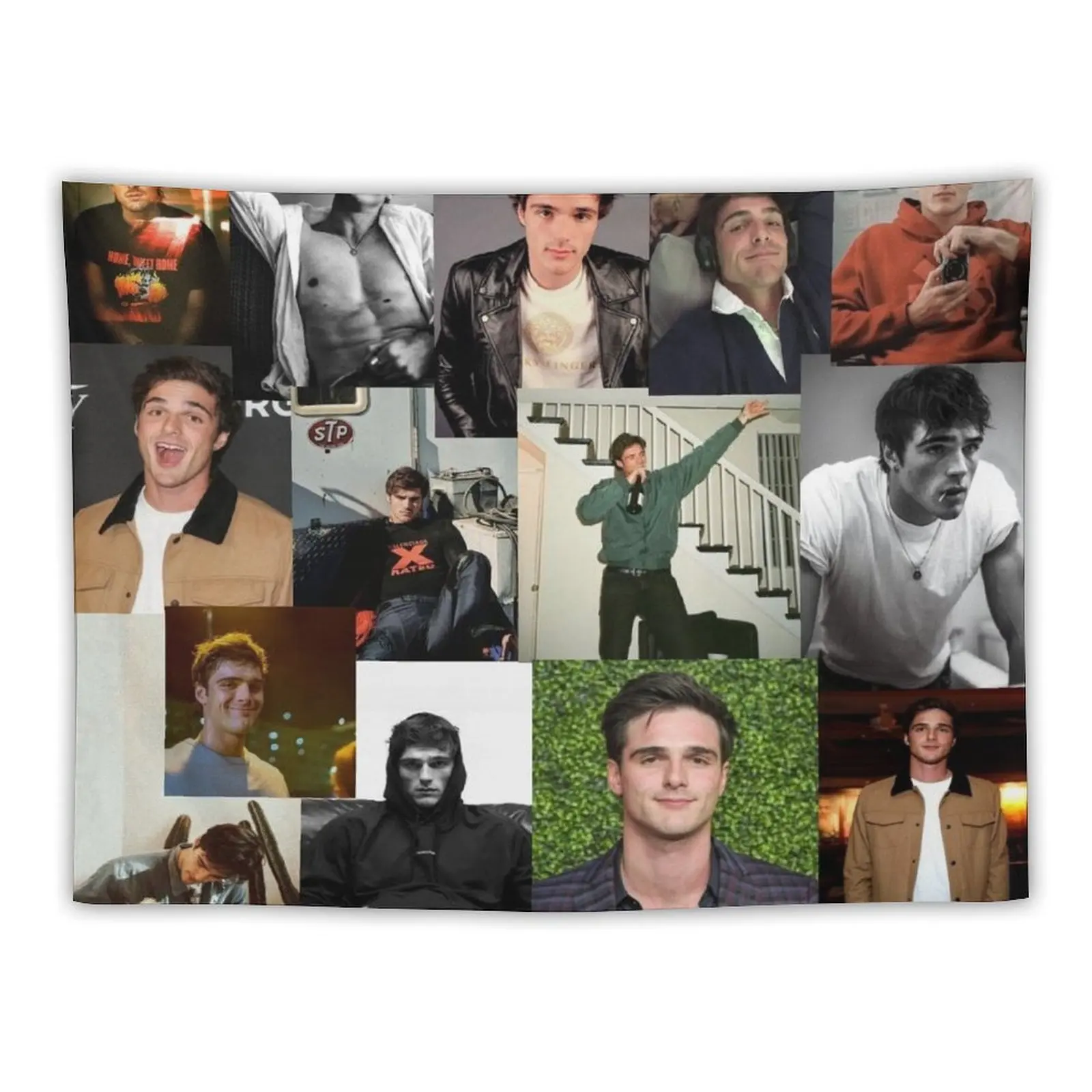 

Jacob Elordi pic collage Tapestry Decorations For Room House Decorations Tapestry