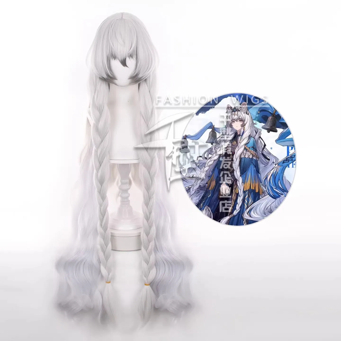 

Pramanix the Prerita Cosplay Wigs 110cm Arknights Cosplay Costume Wig Women Heat Resistant Synthetic Hair Party + Free Wig Cap