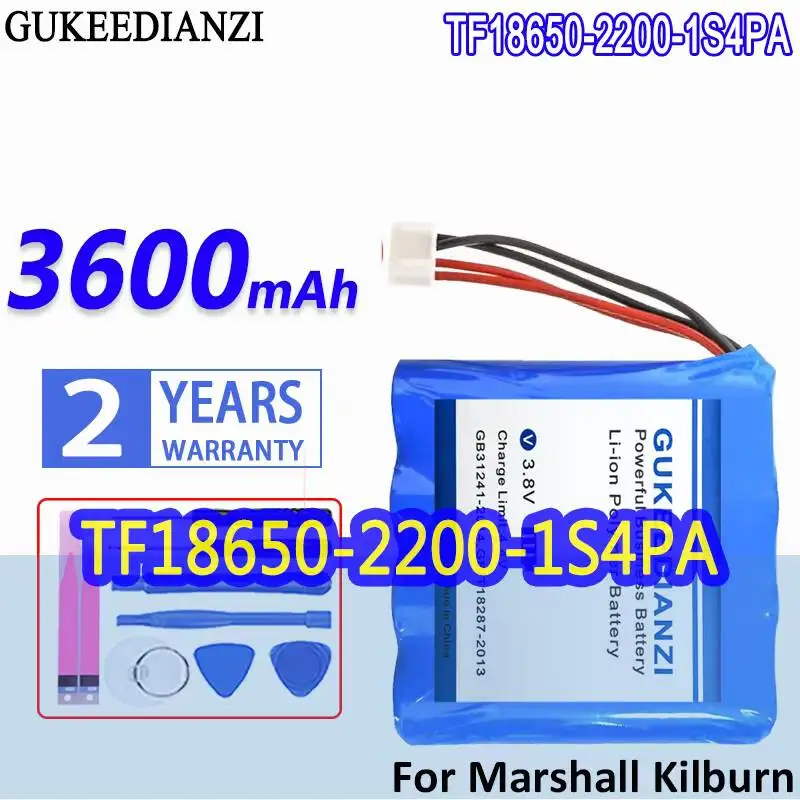 Long Lasting Portable Bluetooth Speaker Battery 3600Mah TF18650-2200-1S4PA For Marshall Kilburn