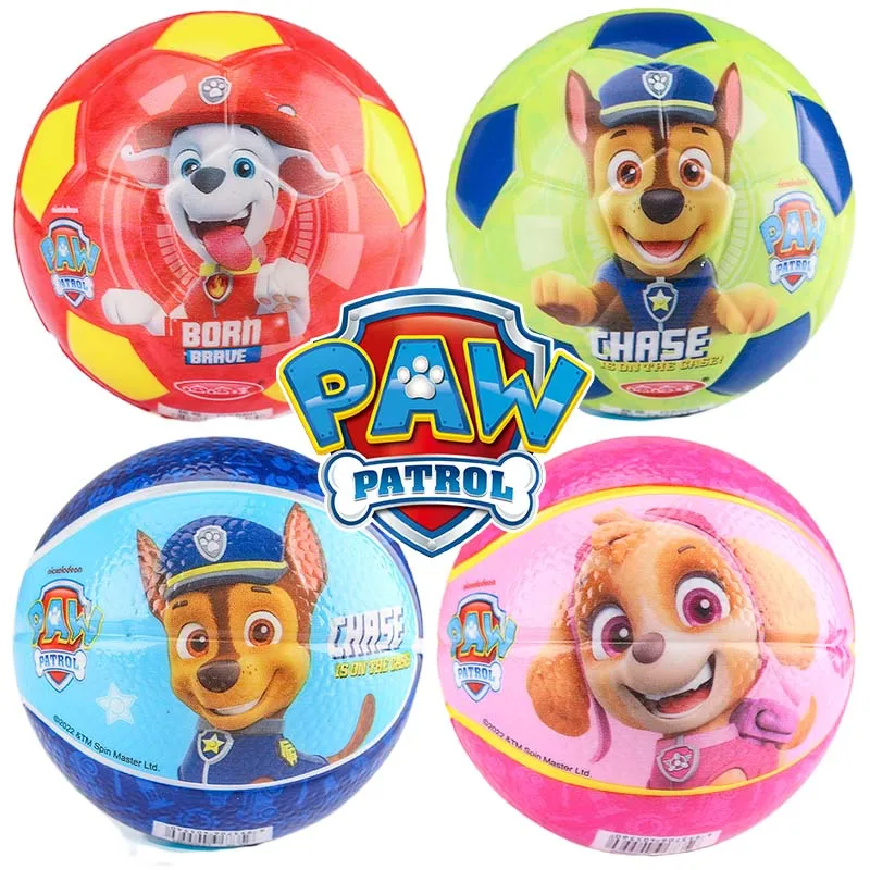 PAW Patrol Chase Bouncy Ball Rubber High Bouncing Balls for Kids Sensory Fidget Toy Stress Relief Hole Ball Sports Training Ball