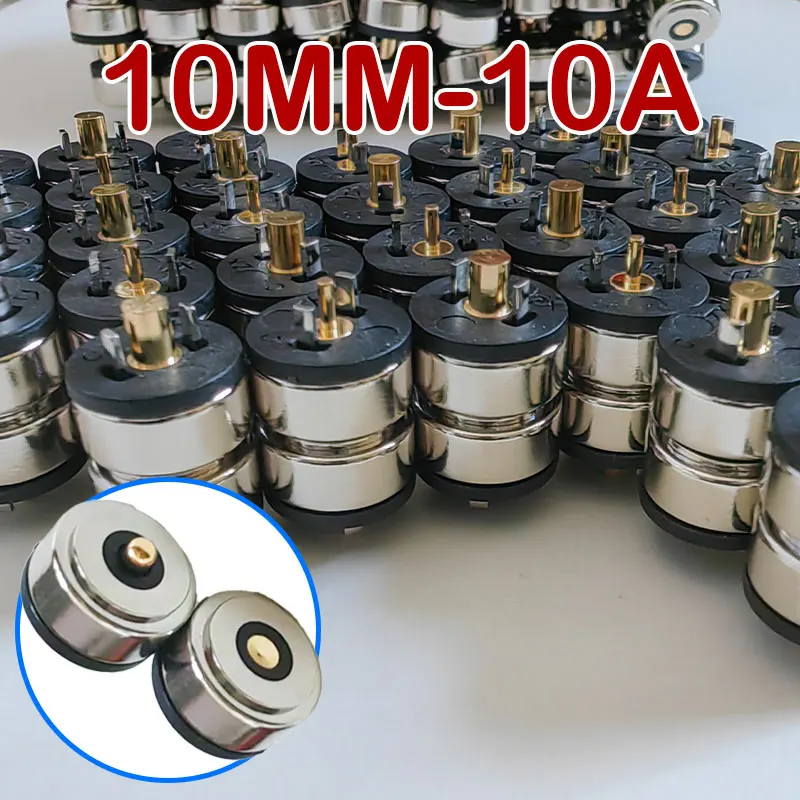 

Circualr Shape Magnetic Pogo Pin Connector 3 Pin Male Female Probe 10A DC Power Charging Socket Connectors