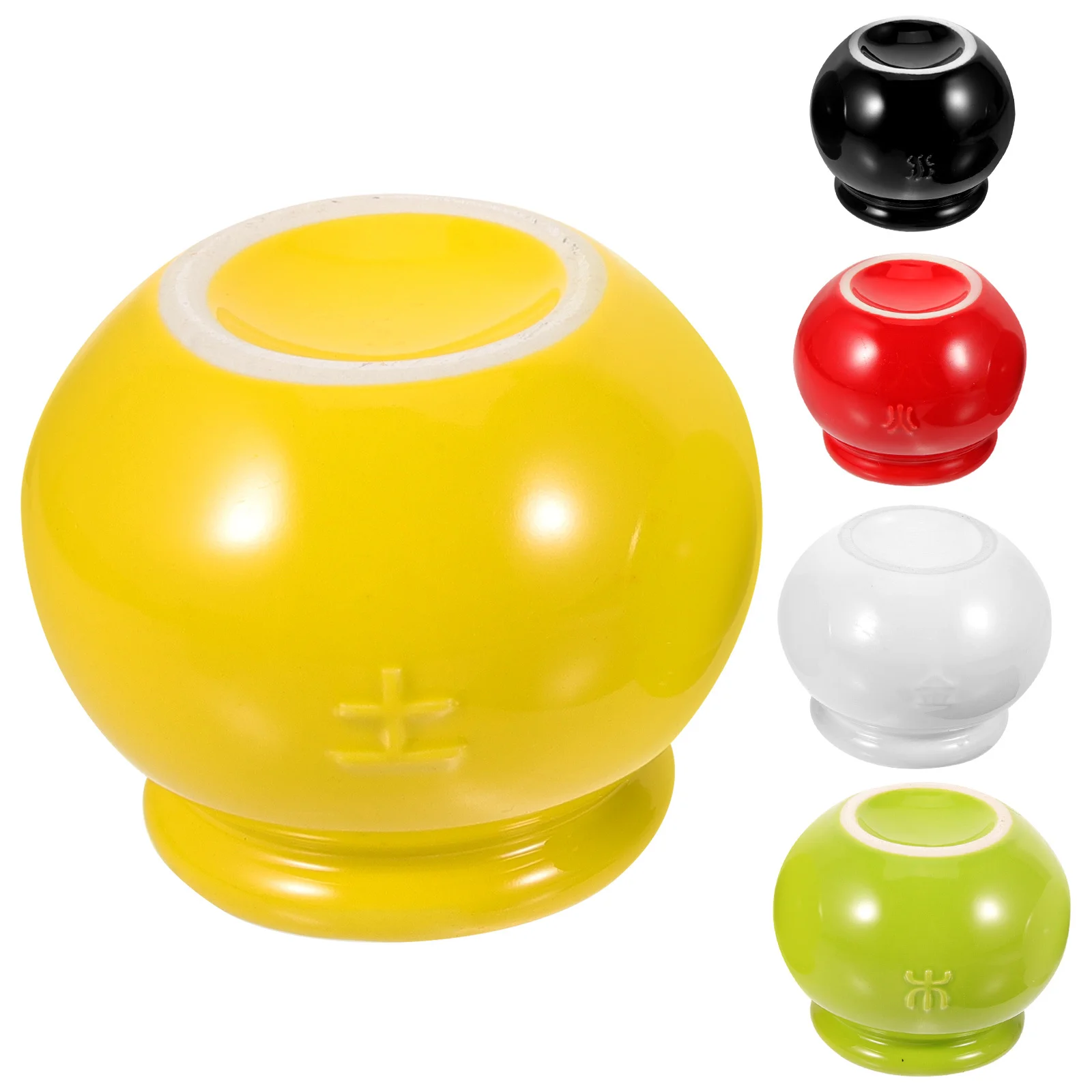 5 Stücke Keramik Schröpfen Tassen Feuer Therapie Verdickte Saugnäpfe für Körper Muskel Entspannung Vakuum Massage Schröpfen Werkzeug