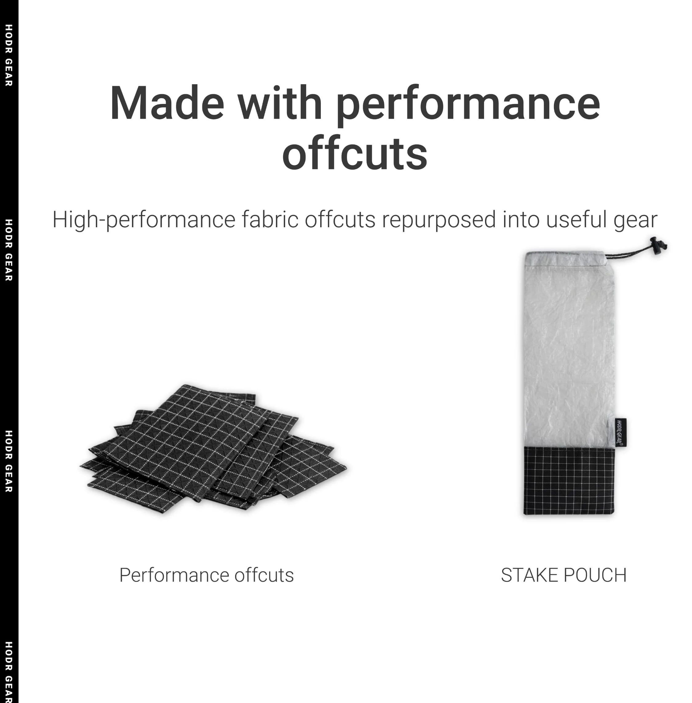 [HODRGEAR] STASHLITE Ultraleichtes Dyneema ® Zeltherdach-Halterungstasche 4,3g aus gemischten Materialien mit verstärkter UHMWPE Gridstop-Basis für Camping – Detail 9
