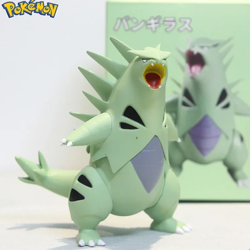 11cm Pokemon Anime Figure Cartoon Tyranitar Figures Peripheral Pvc Gk Statue Model Collectible Desktop Decoration Toys Gift