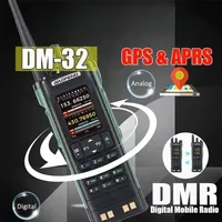 New BAOFENG DM32 Walkie Talkie DM-32 DMR Digital Radio GPS 10W Multi Band Wireless Copy Frequency USB-C SMS UV32 Ham 2 WayRadio