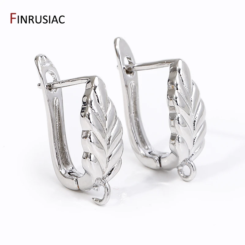 DIY Shvenzy Earwire Hoop Earring Hooks Accessories For 18K Gold Plated Brass Fashion Handmade Earrings Making Supplies Findings