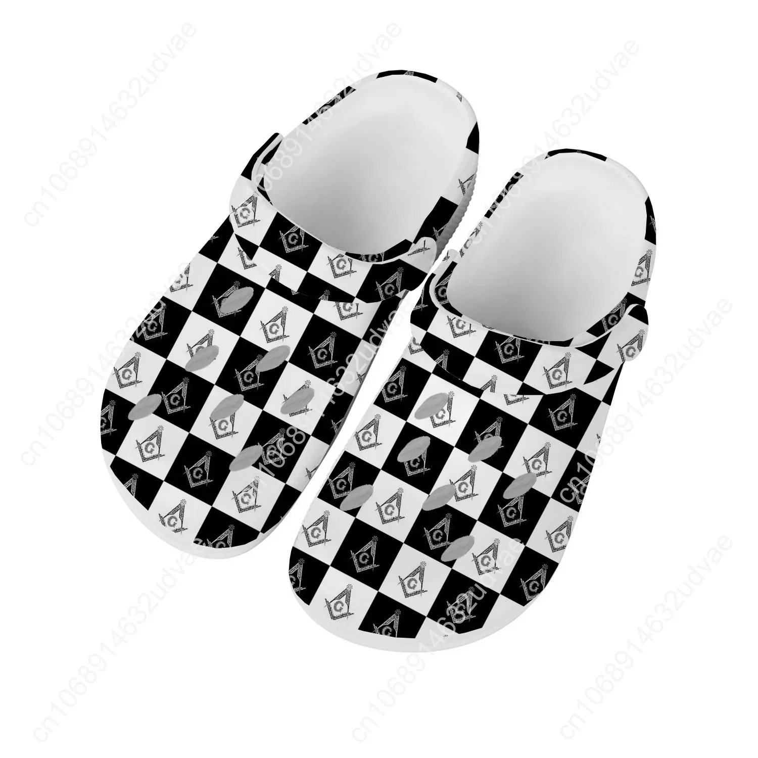 

Masonic Mason Freemason Pattern Sandals Men Women Teenager Fashion Water Shoes Breathable Comfort Beach Custom Slippers