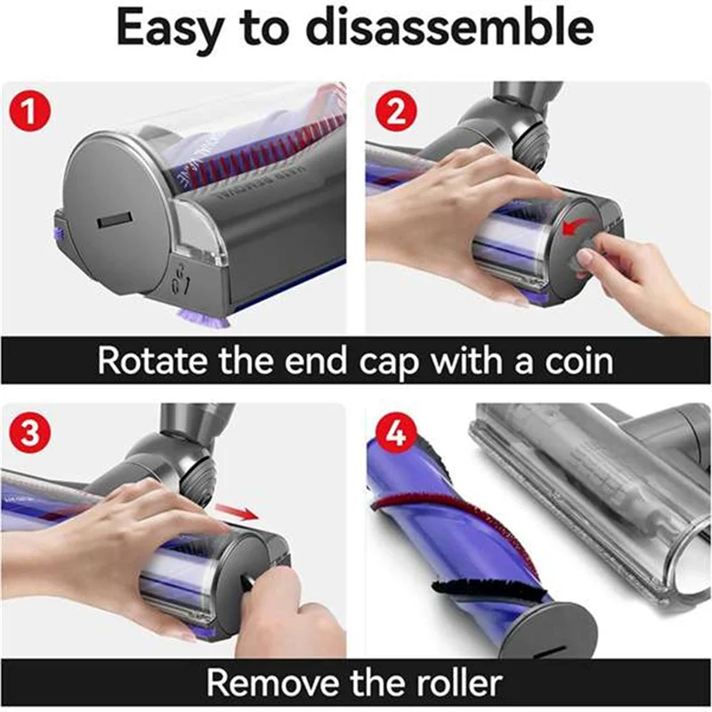 

Быстросъемный очиститель головки двигателя, замена для пылесосов Dyson V7 V8 V10 V11 V15 с гибким удлинительным шлангом, щетка для пыли-AA26