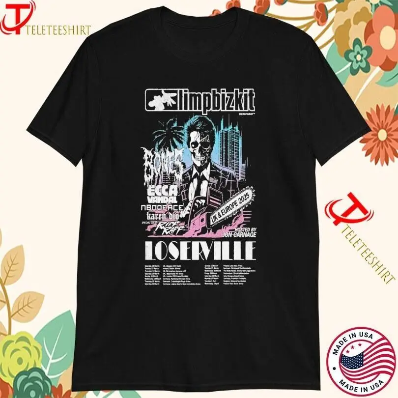 Limp Bizkit Loserville UK & Europe Tour 2025 Camisetas Tallas completas S-5XL