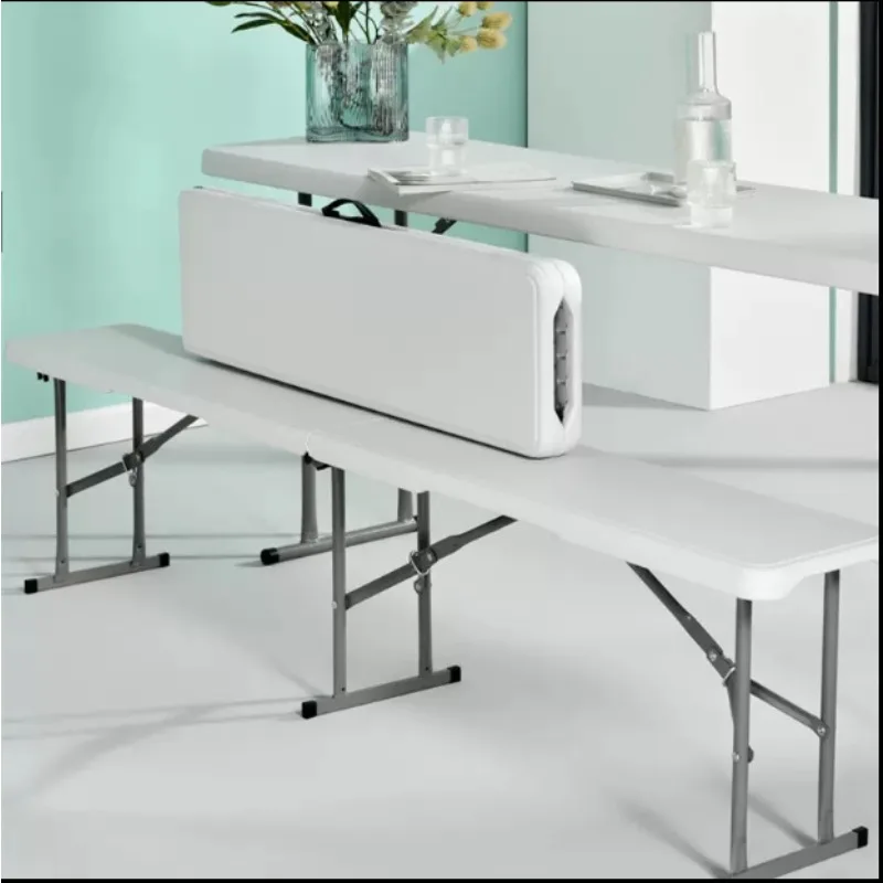 Conference table folding table blow molding simple folding stool bench outdoor venue exhibition length