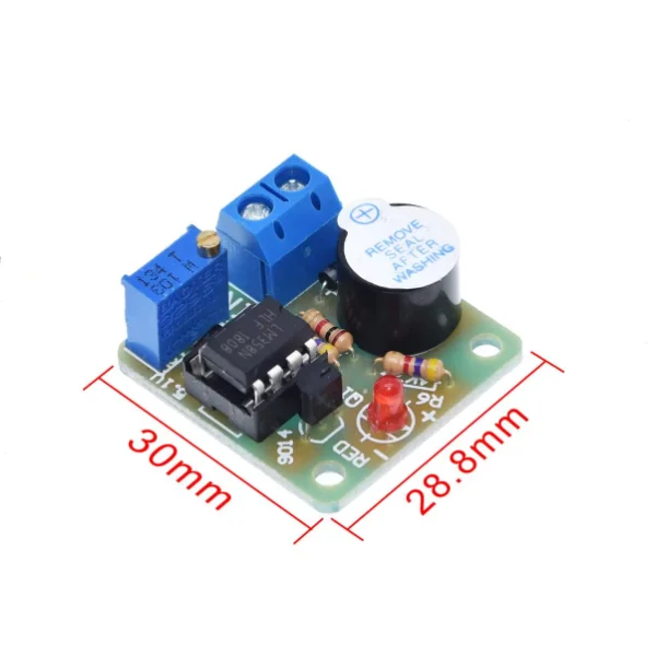 9V 12V battery anti over sound, light alarm, anti over discharge protection board, low voltage under voltage module