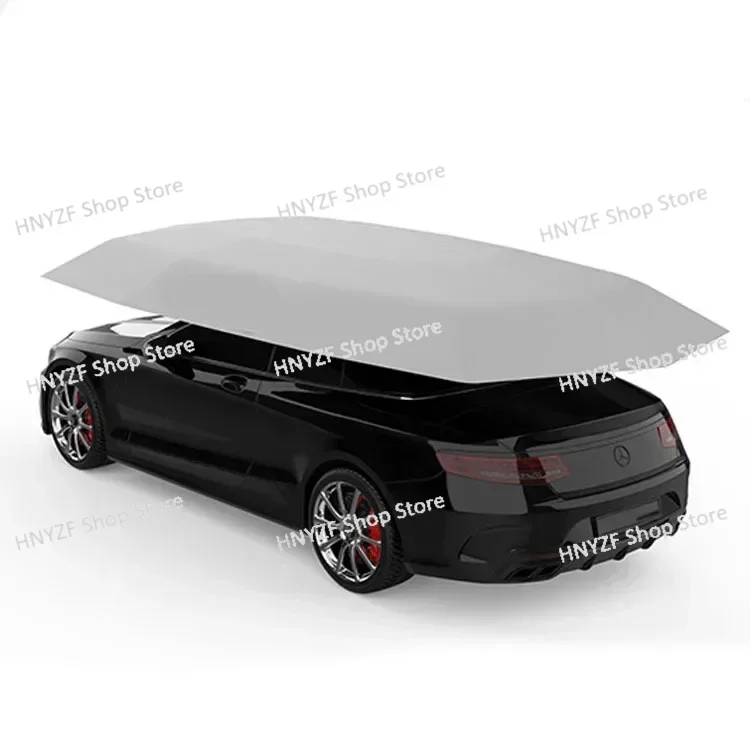 fully automatic car sunshade umbrella intelligent mobile garage roof thermal insulation sun protection cover folding car shed