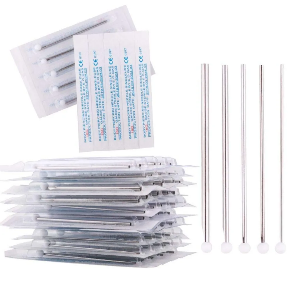 Ear Nose Piercing Needles - 25pcs Mix body piercing needles 12g.14g.16g.18g.20g for Piercing Needle Supplies Piercing Kit