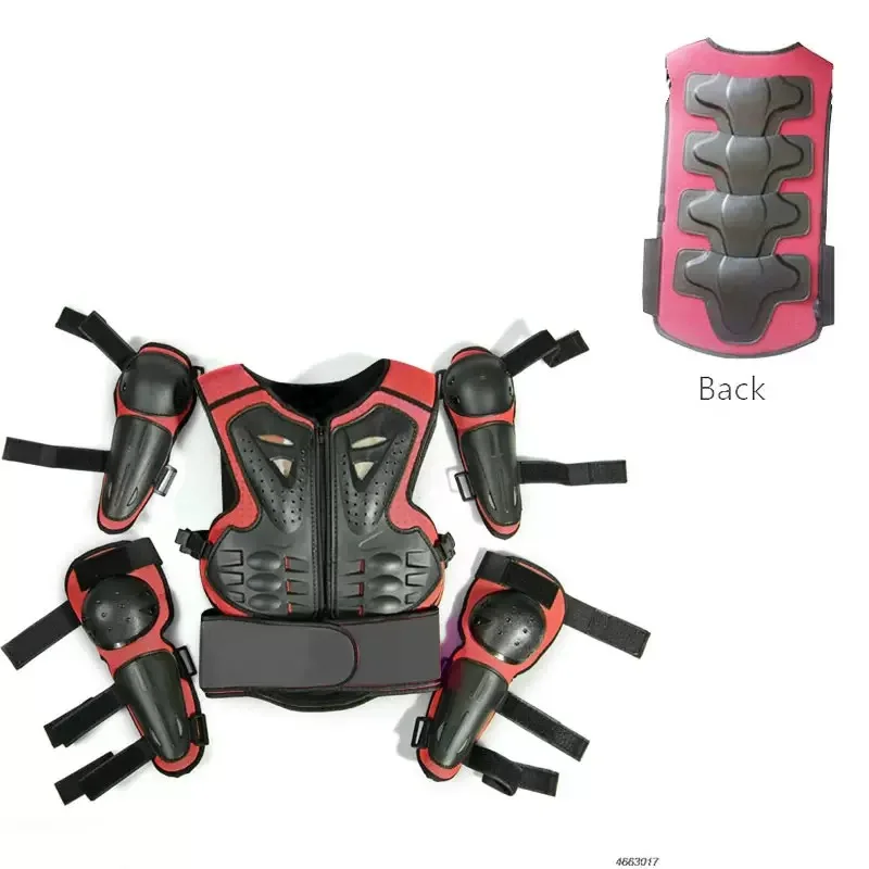 New popular children's motorcycle armor, bicycle chest protector, anti fall children's vest, balance bike armor suit