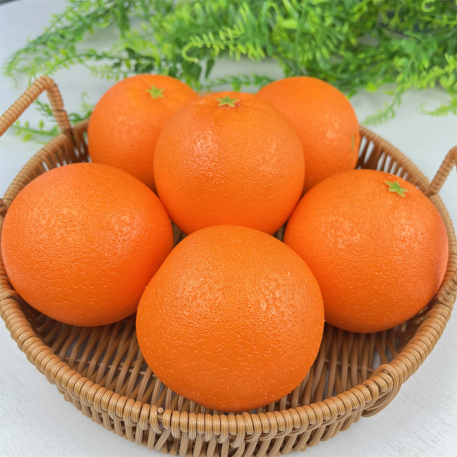 6-teilig, Simulationsorangen, künstliche orangefarbene Modelle, gefälschte Früchte, Heimtextilien, Restaurant-Obsttablett, Dekoration, Fotografie – Detail 4