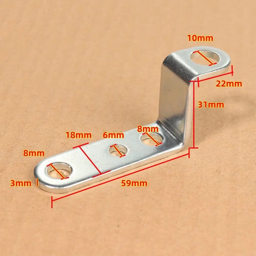 

Оцинкованная перекладина переднего колеса мотоцикла, серебряная L-образная электрическая фара, модифицированный кронштейн, светодиодный точечный светильник, фиксированный держатель