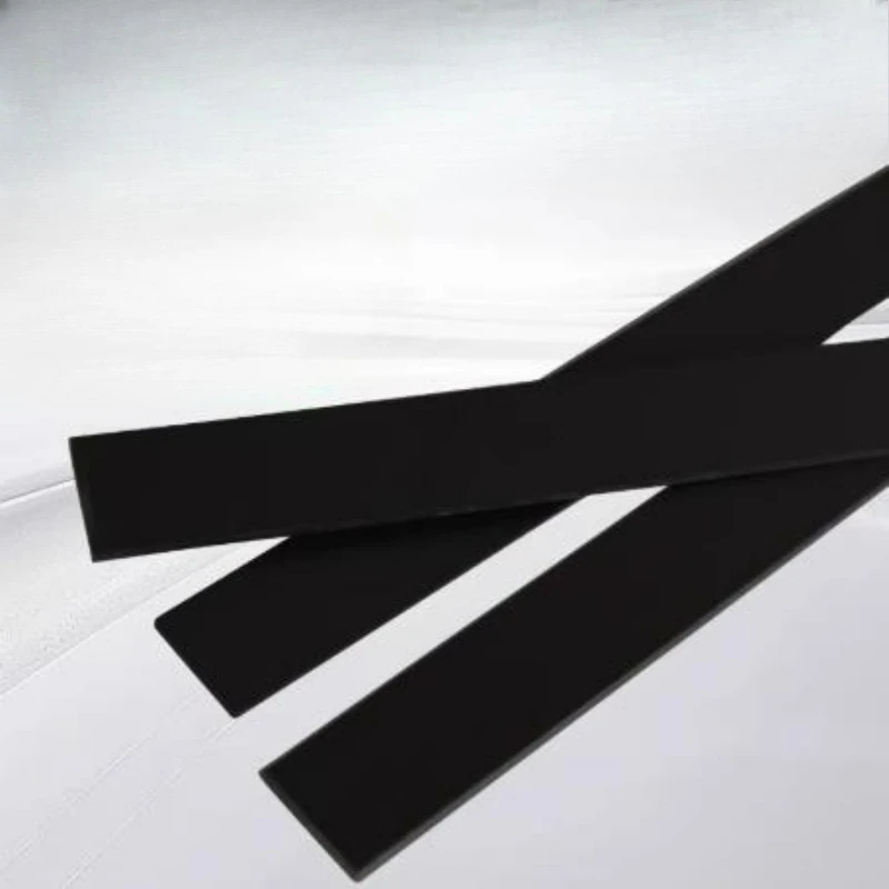 2/4pcs Length 500mm Black Wear-resistant PP Plastic Square Strip Processing Zero Cutting Thickness 2/3/4/5/6/8/10/12/15/20mm