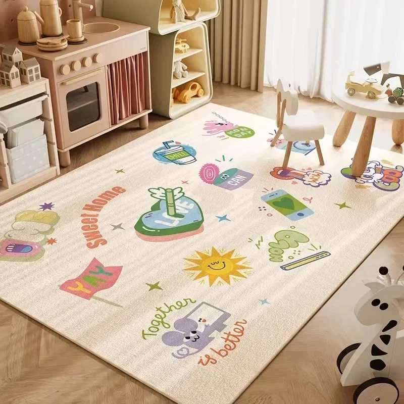 1PC Children Room Large Area Carpet Living Room Study Toy Reading Area Baby Crawling Carpets Play Stain Resistant Anti Slip Rug