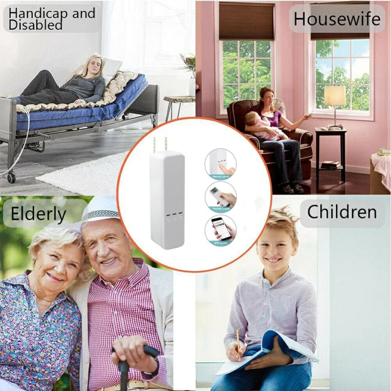 Tende a rullo a catena motorizzate intelligenti HFES il motore dell'otturatore dell'otturatore del controllo vocale Wifi funziona con Alexa/Google Home