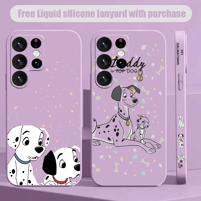 The Hundred and One Dalmatians For Samsung Note 8 9 10 20 M12 13 14 M20 M21 M30 M31S M33 M51 M52 M62 Liquid Left Rope Phone Case