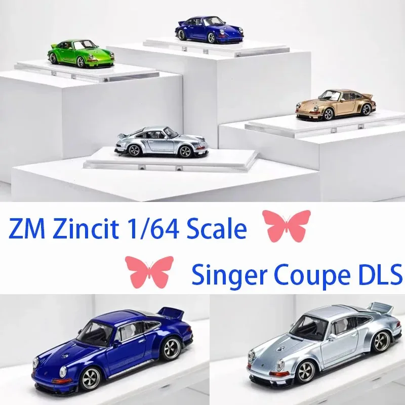 ZM Zincit 1/64 Scale 911 Singer Coupe DLS Diecast Alloy Model Car Static Decoration Collectibles Gift Toys