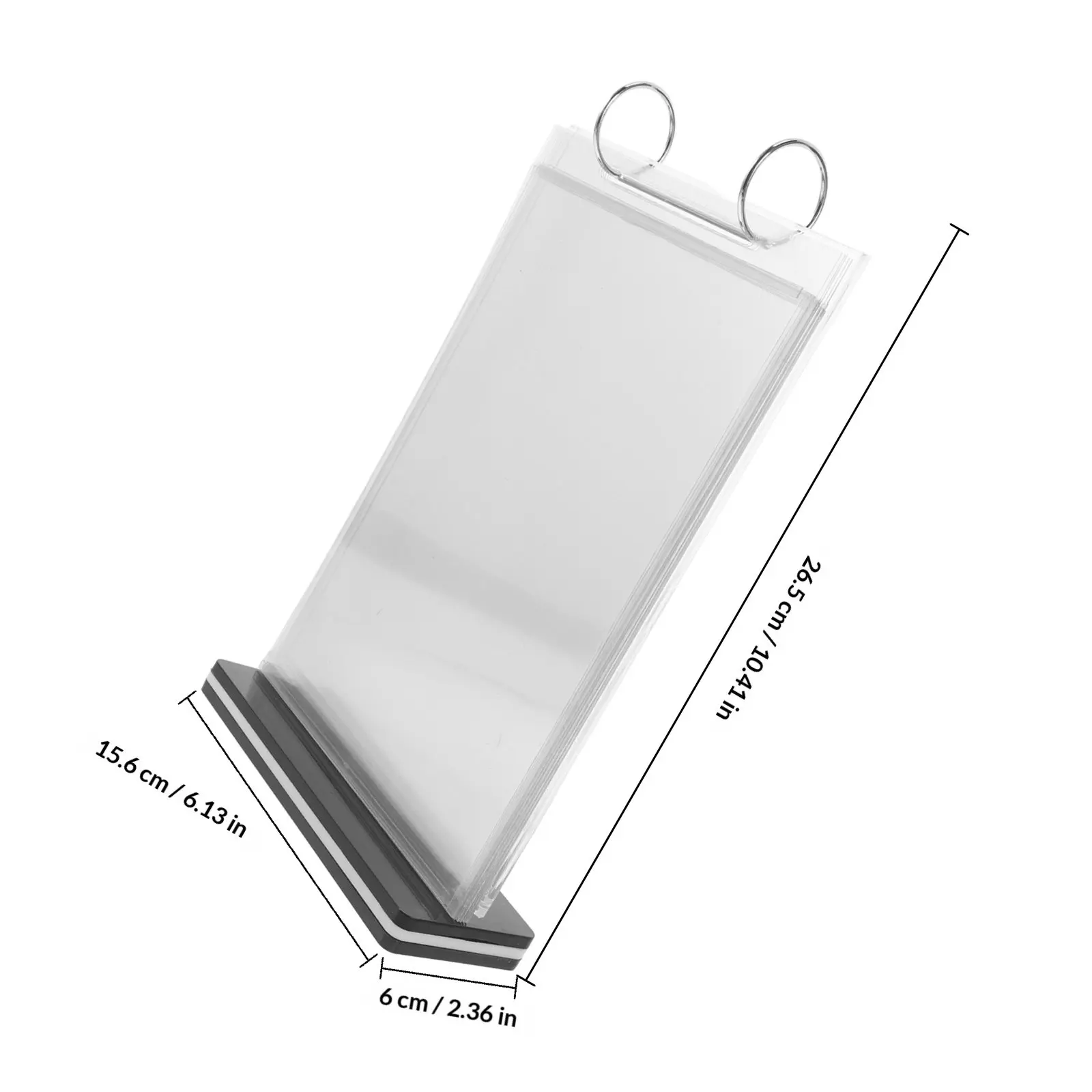 A5 Multi Page Flip Display Stand 6 Pages Vertical Acrylic Menu Holder Double Sided Clear Desktop Sign Holder Table Display Stand