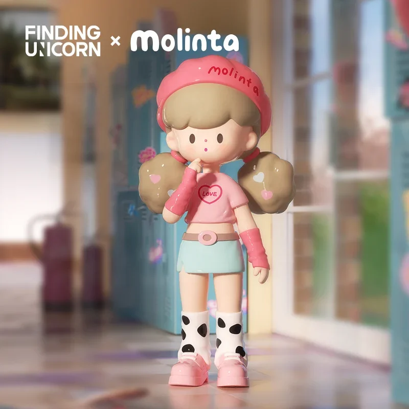 Finding Unicorn Molinta Gossip Club Series Blind Box Mystery Box Toys Doll Cute Anime Action Figures Desktop Ornaments Gift