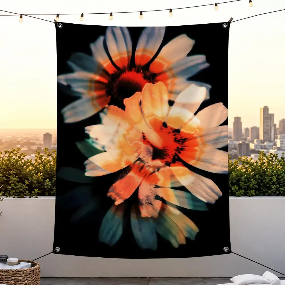 Artist O-Omar Belattar Flags Vertical Wall Hanging for Bedroom Dorm Living Room Party Camping Gift Decoration