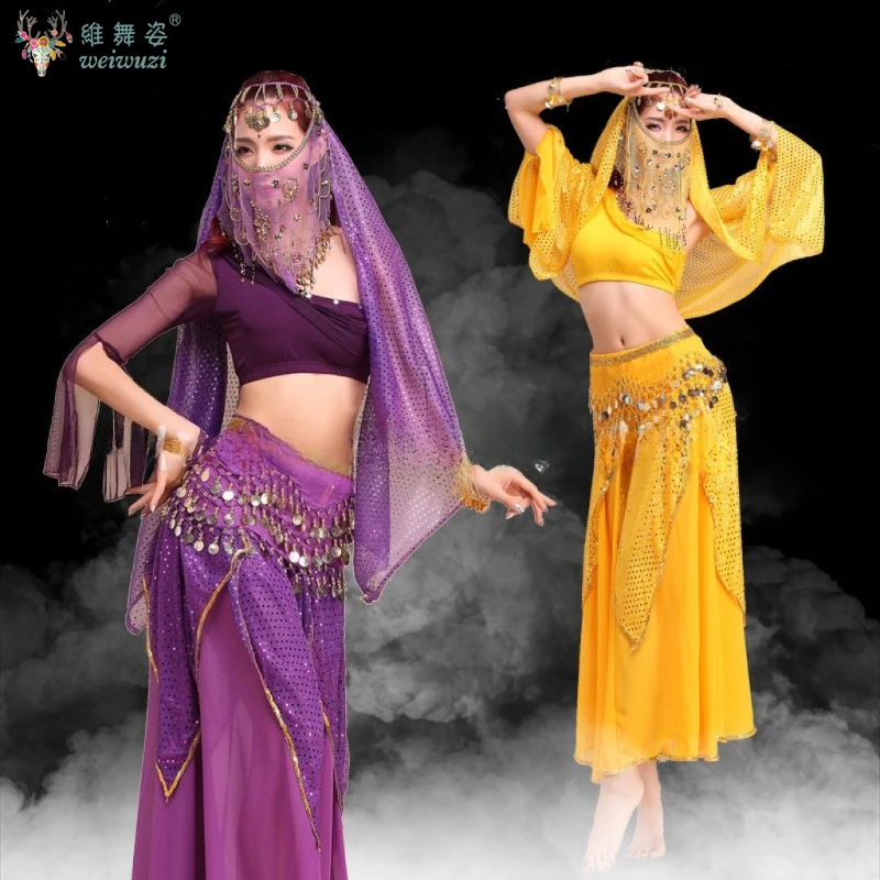 2025 Indiase dans volwassen prestatie kostuum buikdans prestatie kostuum lange damesjurk plus size pak sexy exotisch