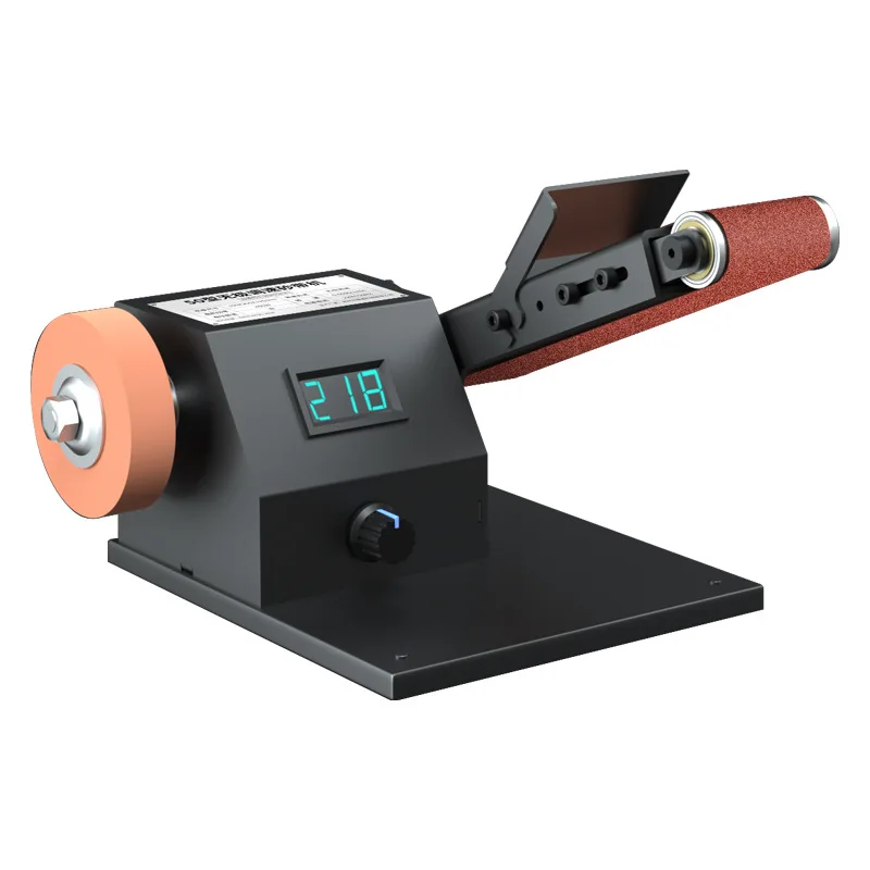 Small Belt Grinding Machine Miniature Mini Electric DIY Polishing Machine Grinder Angle Sharpener Desktop