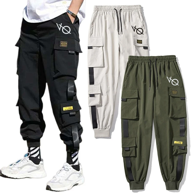 Cargo Pants Men Pants Street Fashion Hip Hop Elastic Feet Joggers Harajuku Sweatpant Comfort