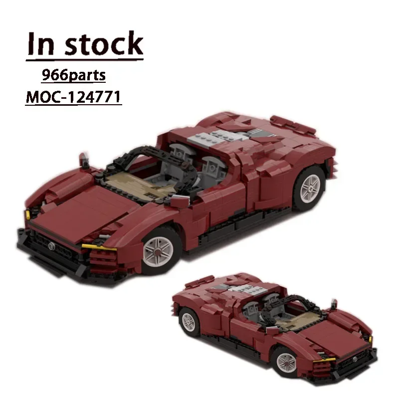 MOC- 124771 SP3 Supercar Montage Spleißen Baustein Modell Racing Track Sport Auto MOC Kreative Bausteine Spielzeug Geschenk