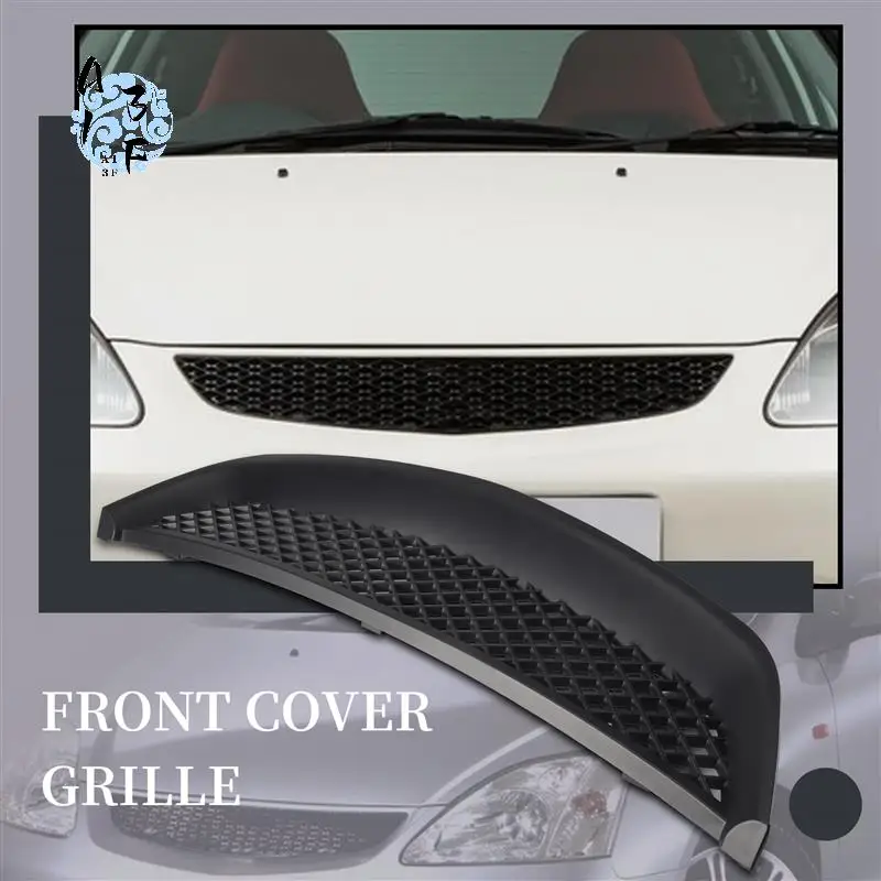 

A13F-Black Mesh ABS Front Hood Grille Grill For Honda Civic JDM Type R 2001-2003