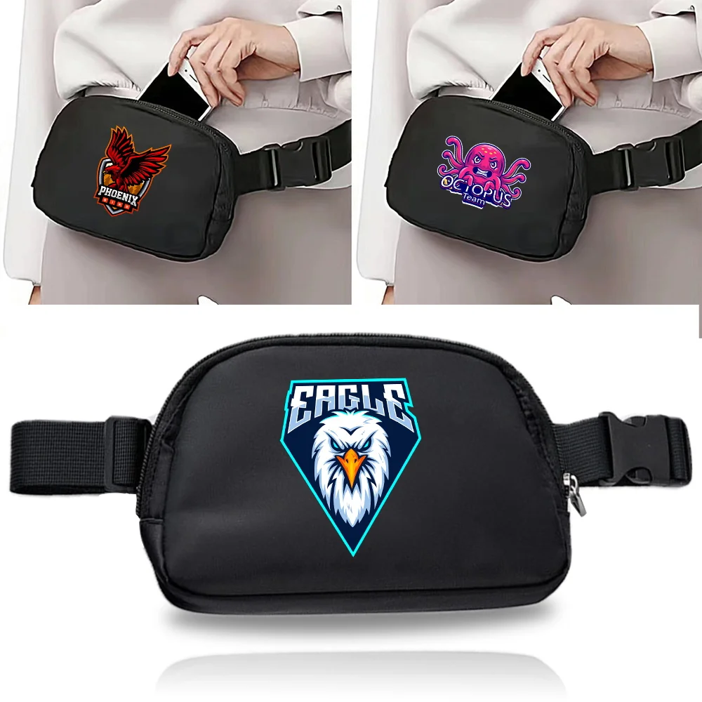 Women's Fanny Packs Waist Bag Printing Teamlogo Series Purse Sport Phone Belt Bag Pouch with Adjustable Strap Casual Banana Bags