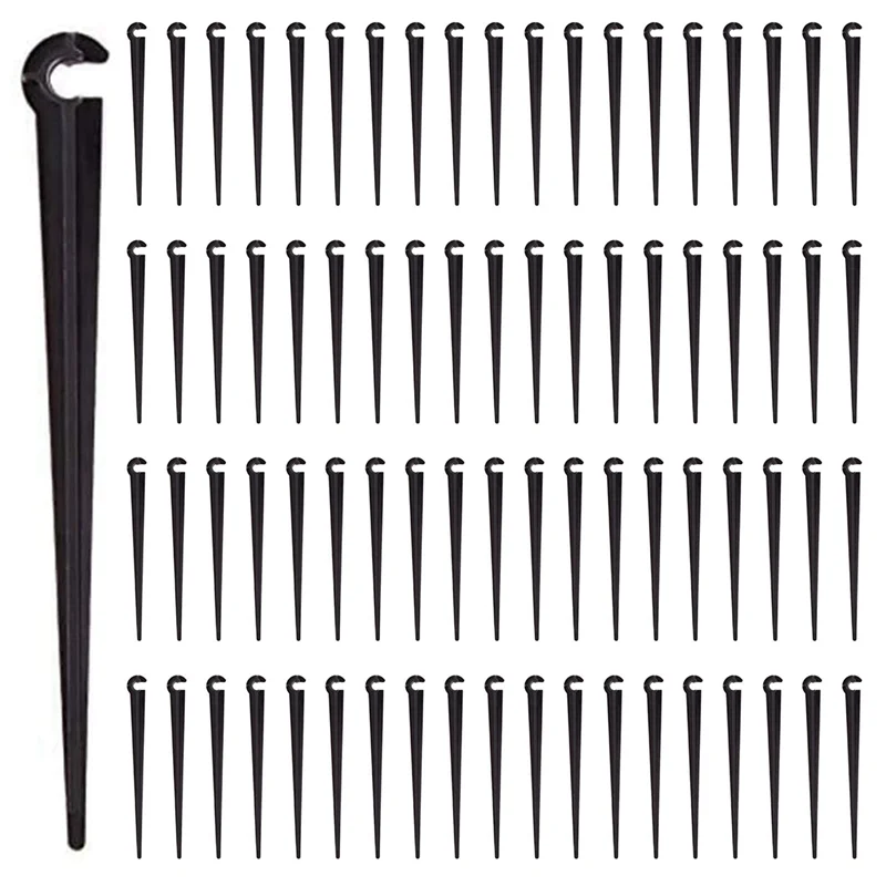 

AB47-600Pcs Irrigation Drip Support Stakes For 1/4-Inch Tubing Hose Flower Beds, Vegetable Gardens, Herbs Gardens