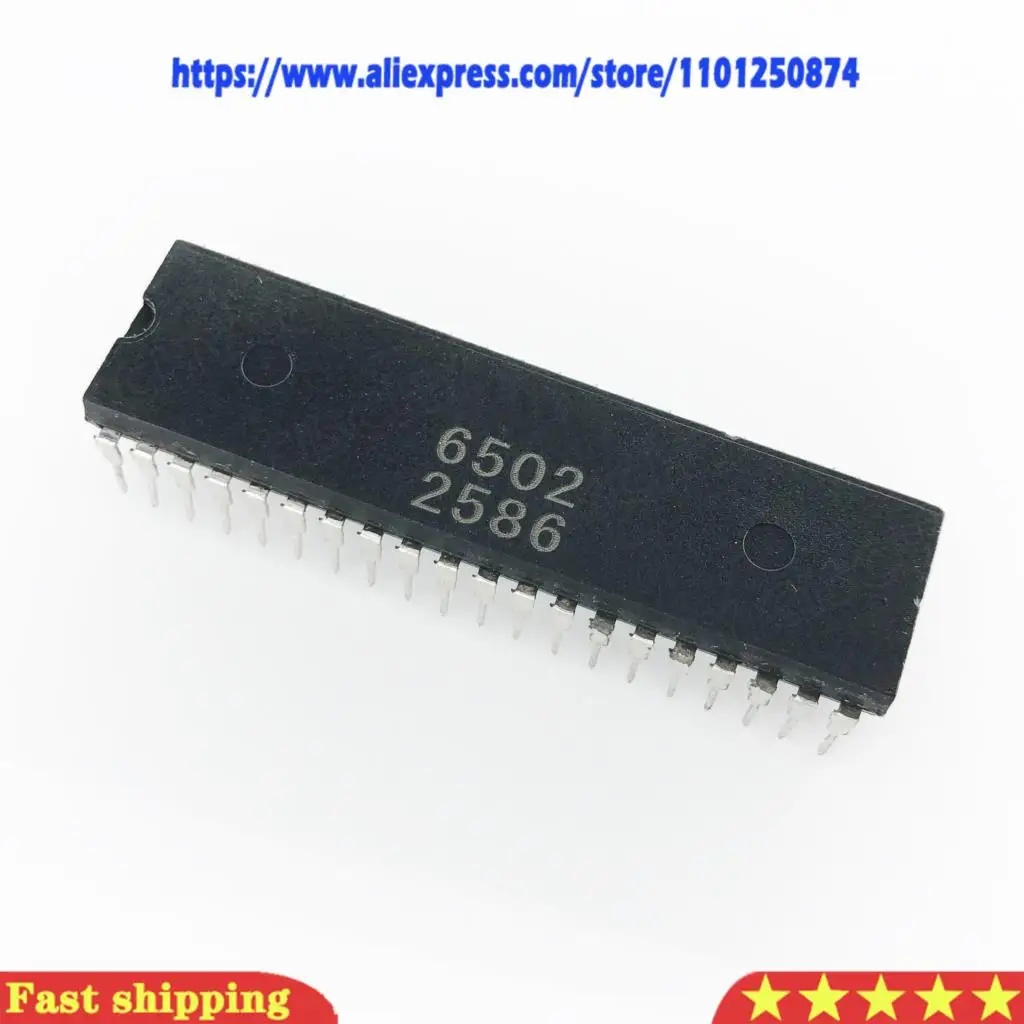 2pcs/lot UM6502 UM6502A =Mos 6502 MOS6502 6502AD R65C02AP MOS-6502 6502B SY6502 DIP-40