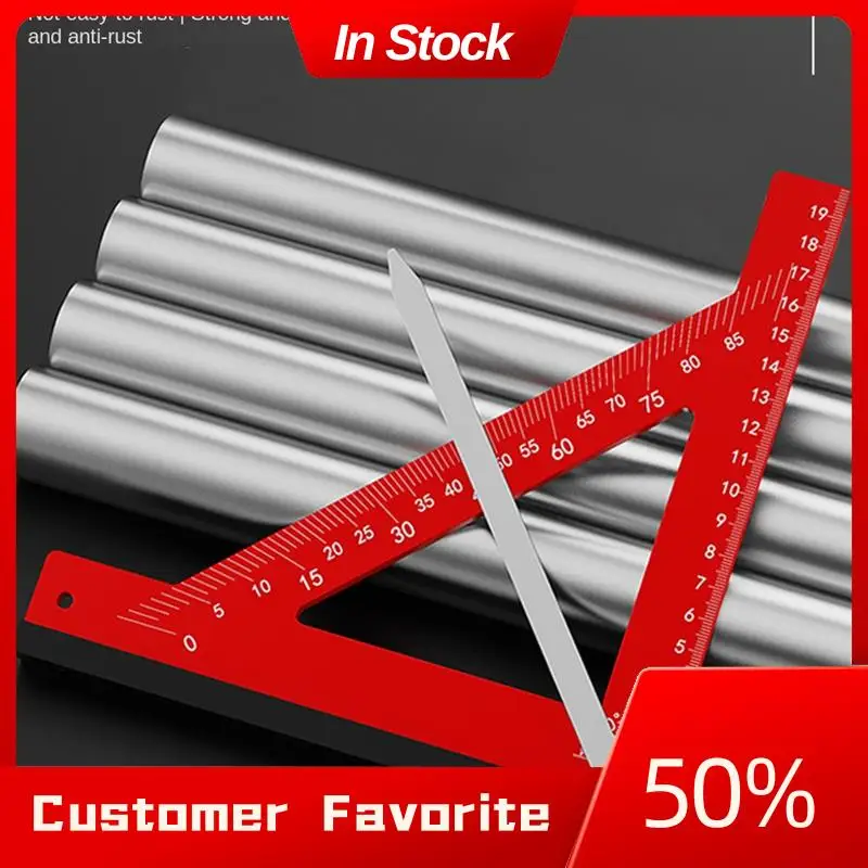 

Лидер продаж, горизонтальная прямоугольная линейка, измерительная линейка 90 градусов, треугольная линейка из алюминиевого сплава, столярная линейка