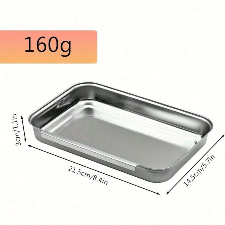 Breading Trays Set Of 3 Dredging Trays For Cooking, Stainless Steel Breading Pans Set For Marinating Meat, Food Prep Trays