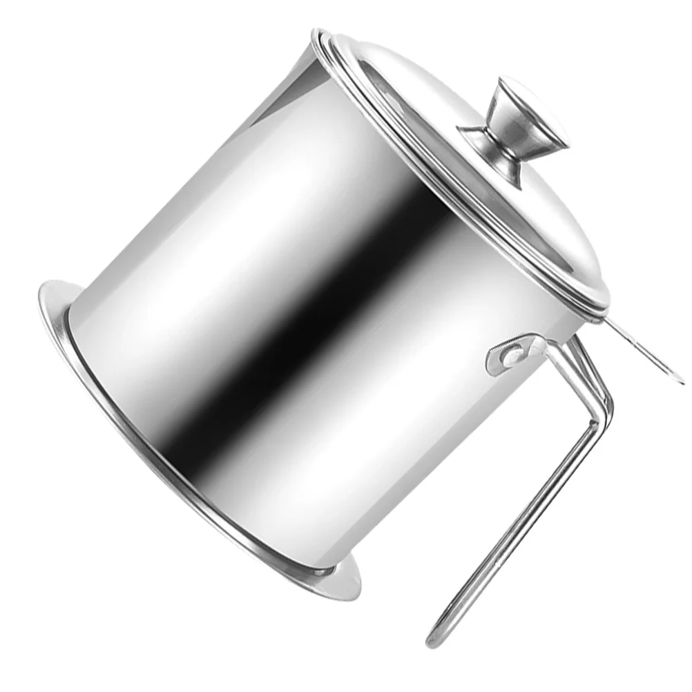 

Stainless Steel Oil Filter Pot Large Capacity Grease Container Reusable Cooking Oil Strainer Storage Can Mesh Colander Anti Rust