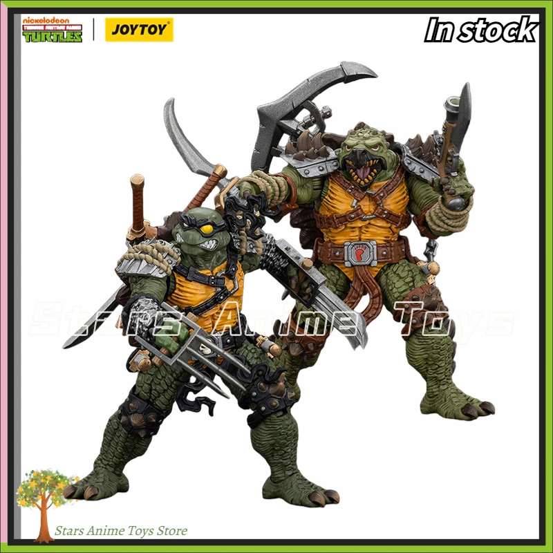 لعبة مجموعة نماذج JOYTOY 1/18 الأصلية TMNT-Slash/Tokka