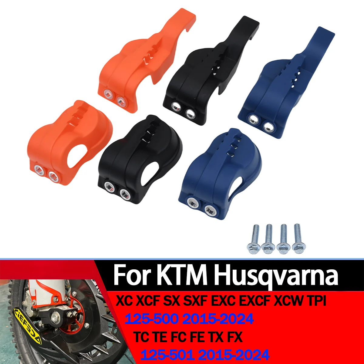 

Motorcycle Fork Bottom Shoe Guard Cover Protector For Husqvarna FC TC FX TX TE TEi FE 125 150 200 250 300 350 450 501 2015-2024