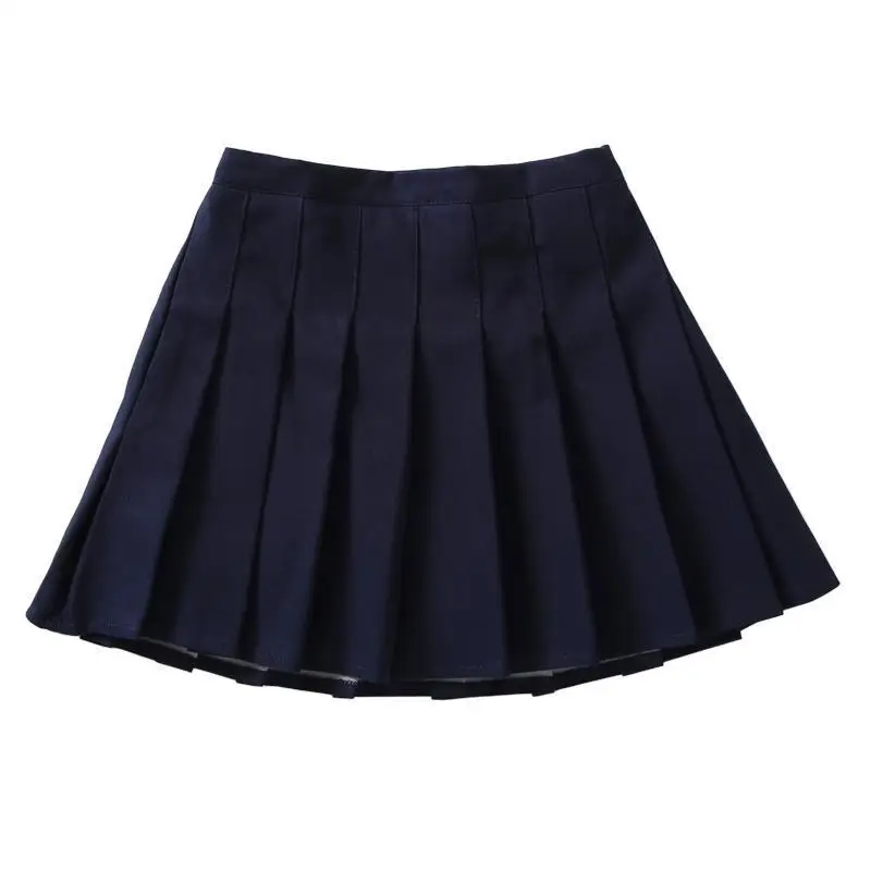 2024 New Children Summer Girls Mini Skirts Vintage Pleated Skirt Korean Tennis Skirts Short Student Uniform Skirts White Black